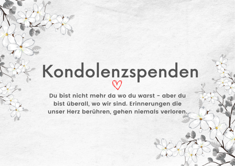 Kondolenzspenden