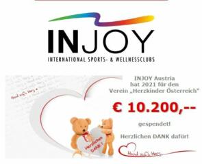 INJOY Österreich unterstützt mit Jahresspende