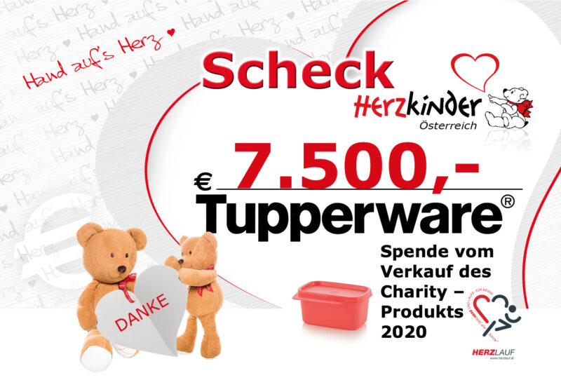 2020 Scheck Tupperware mit HL